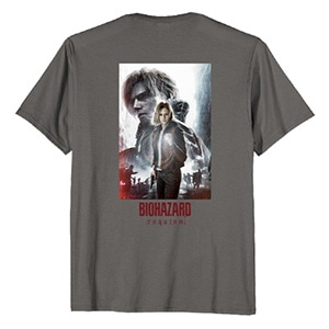 バイオハザード レクイエム レオン＆グレースアート BP Tシャツ