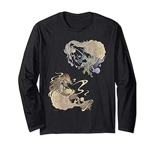 MH RISE Thunder Serpent Narwa&Wind Serpent Ibushi Long Sleeve T-Shirt