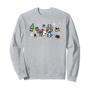 Monster Hunter Rise: Sunbreak Palamute＆Palico Christmas (B) Sweatshirt