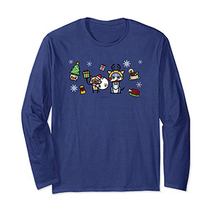 Monster Hunter Rise: Sunbreak Palamute＆Palico Christmas (B) Long Sleeve T-Shirt