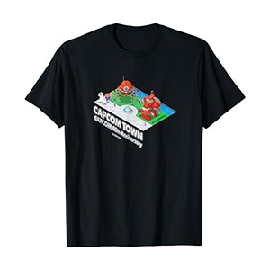 CAPCOM 40th Anniversary CAPCOM TOWN CYBERBOTS T-Shirt