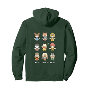 Monster Hunter Wilds Palico & Support Team Pullover Hoodie