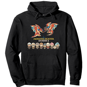 MONSTER HUNTER STORIES 3 Chibi Art FP Pullover hoodie