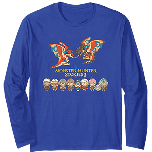 MONSTER HUNTER STORIES 3 Chibi Art FP Long sleeve t-shirt