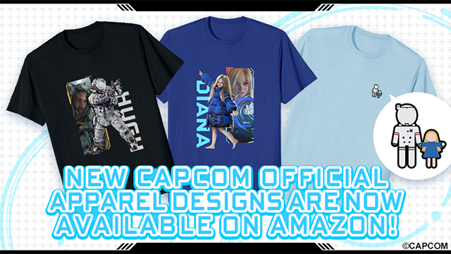 NEW CAPCOM OFFICIAL APPARERL DESIGNS ARE NOW AVAILABLE ON AMAZON!
