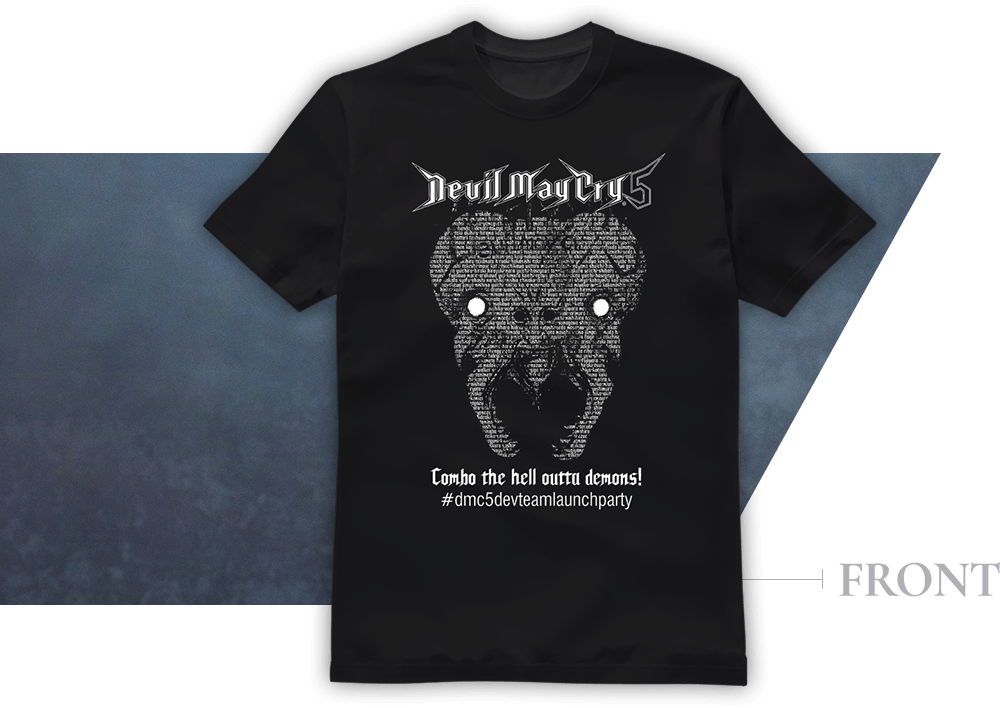 DMC5 Dev Team Launch Party T-shirt