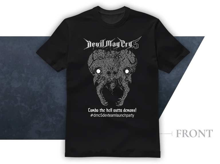 DMC5 Dev Team Launch Party T-shirt