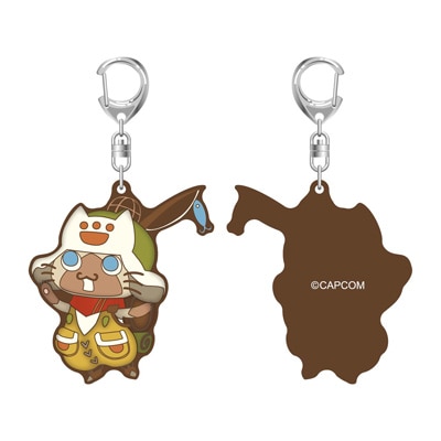 ラバーキーホルダー モンハンワイルズ オトモアイルー