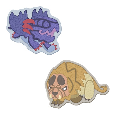 MH モンでふぉ サガラ刺繍ステッカーAセット